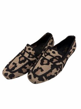 Seychelles Susie Flats Animal Print Slip On Loafer Shoes Size 10